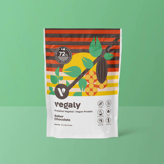 Chocolate Proteico Vegano 1kg de Vegaly