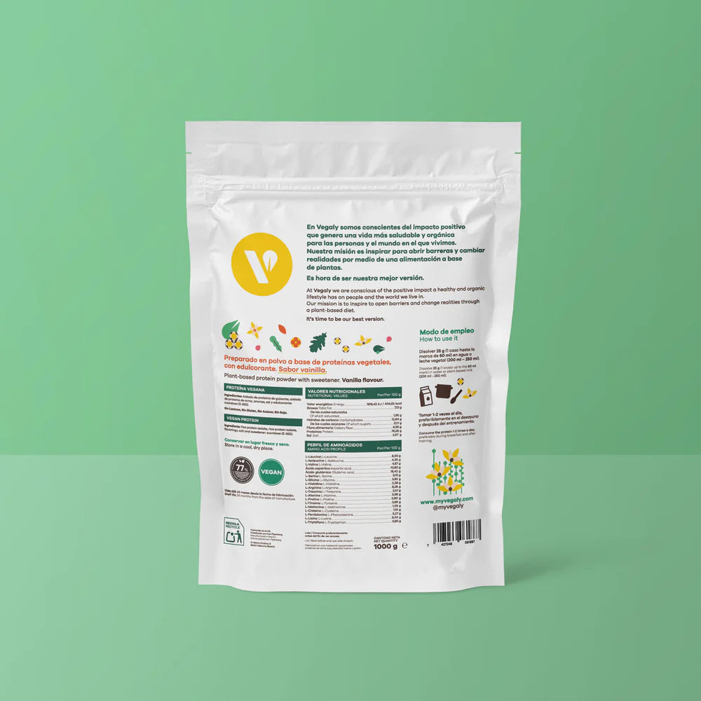 Veganes Protein Vanille 1kg by Vegaly