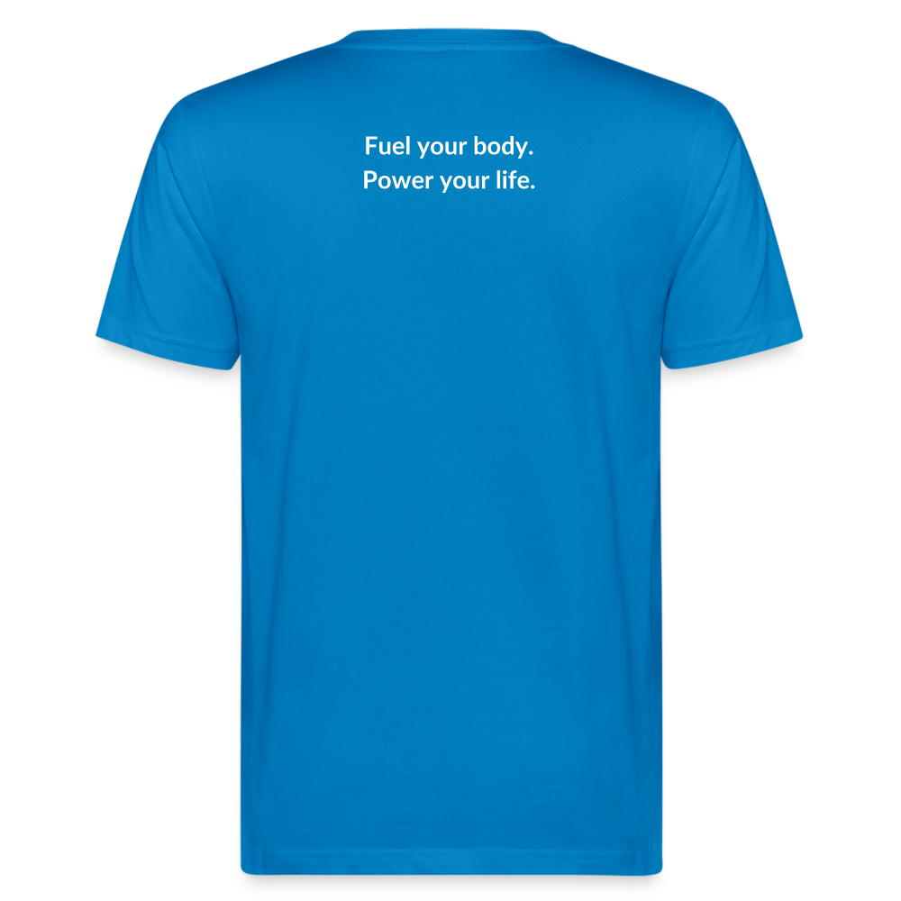 myNUTRADO Signature T-Shirt Organic - Herren - peacock-blue